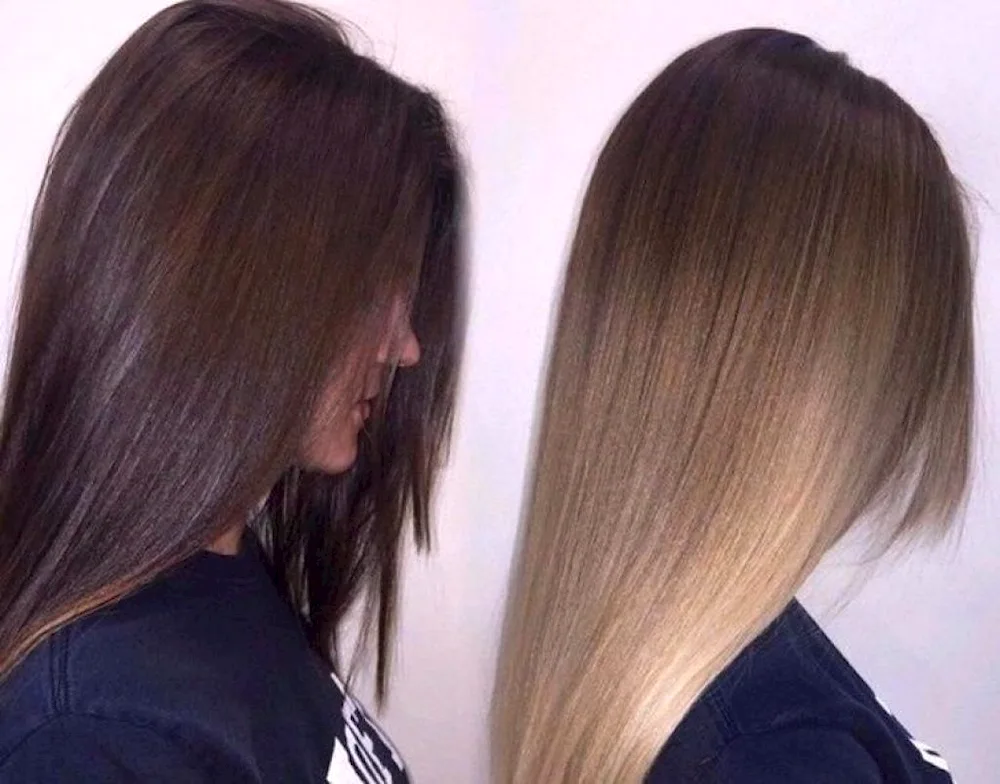 Dark russet hair colouring