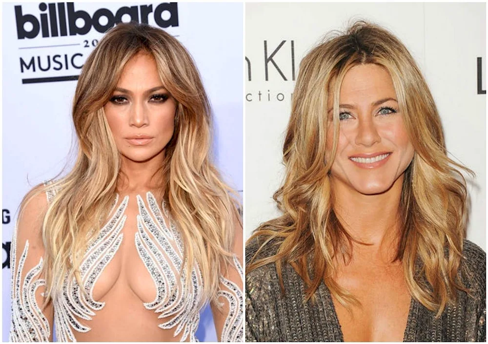Balayage blond hair
