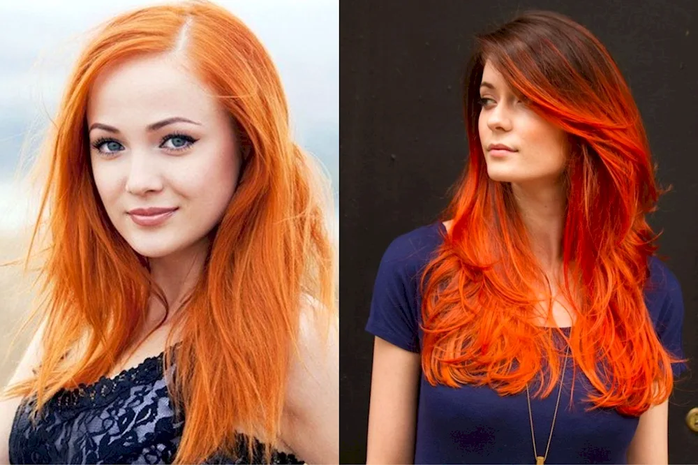 Red hair colouring