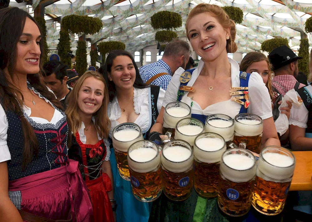 Oktoberfest 2018 girls in Munich