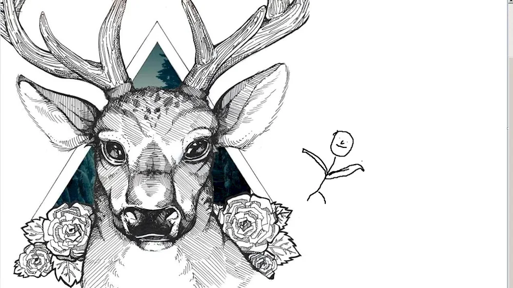Reindeer Drawing