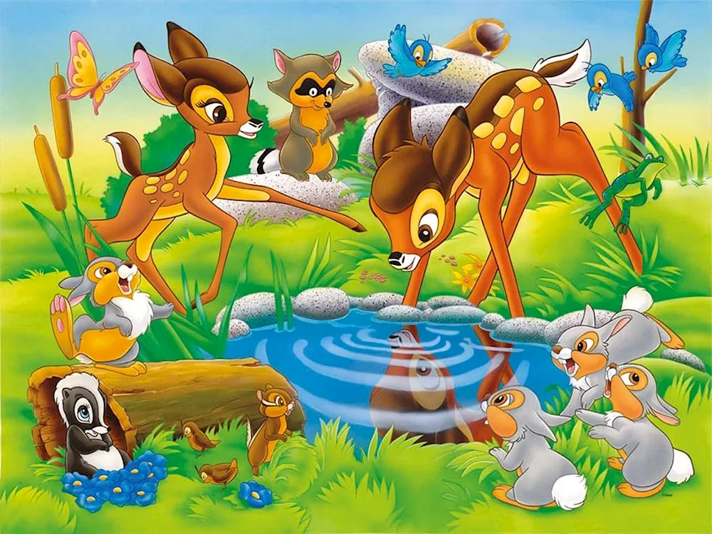 Bambi the cartoon characters