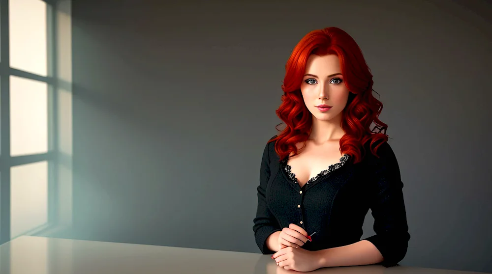 Haritonova red hair
