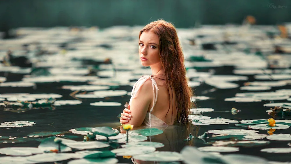 Girl by the river