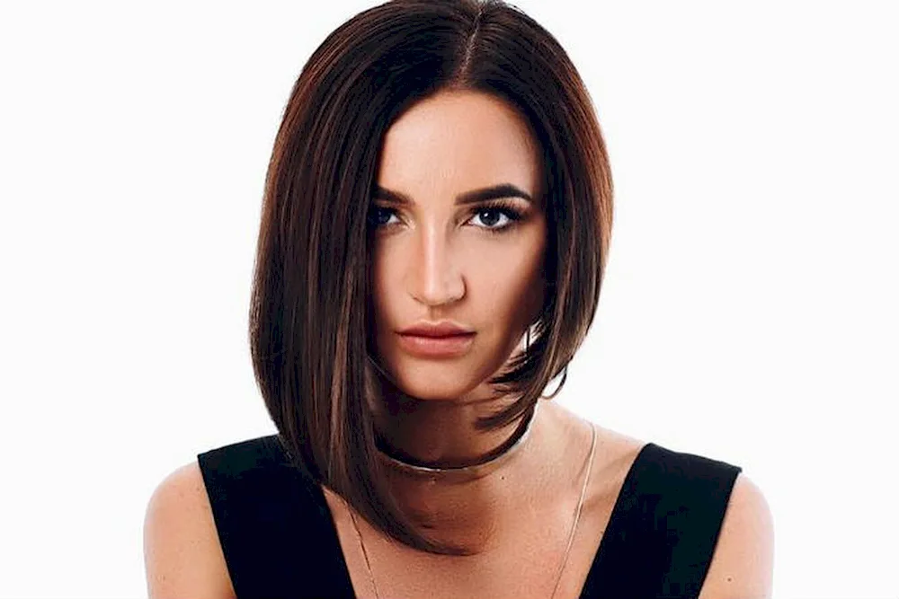 Buzova is a brunette