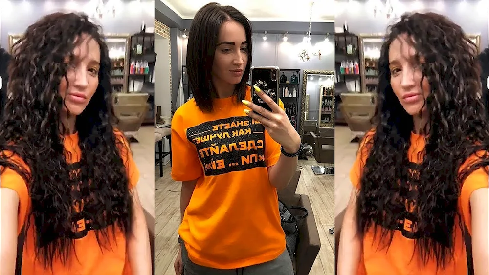 Olga Buzova hair extensions