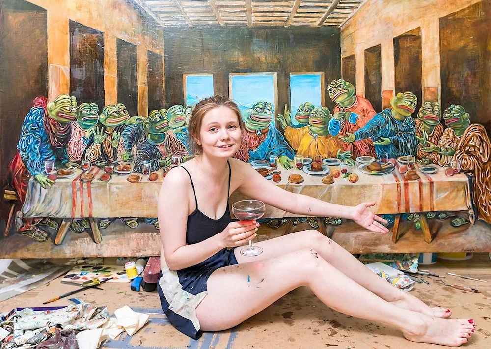 Olga Vishnevskaya paintings of Pepe