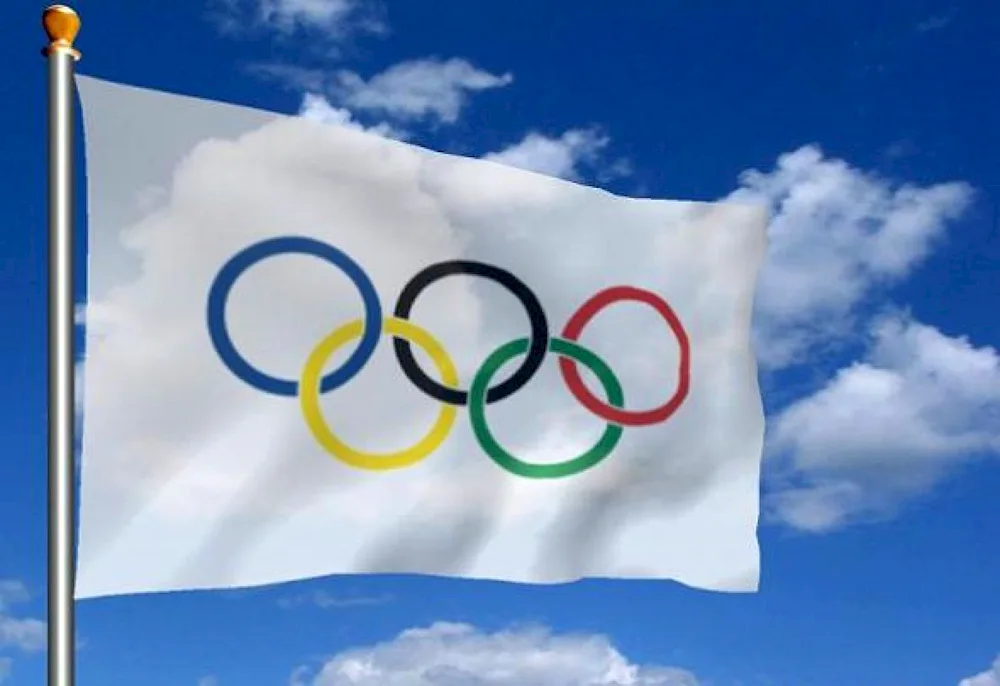 First Olympic flag