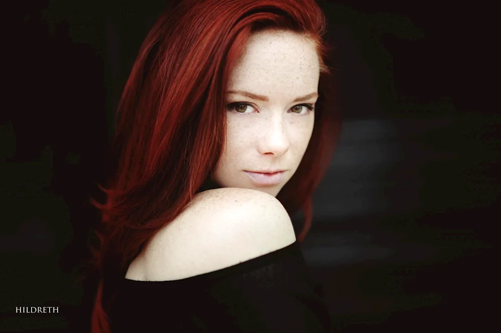 Girl with red hair