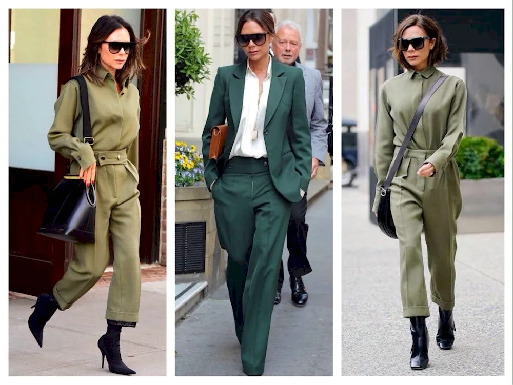 Olive suit