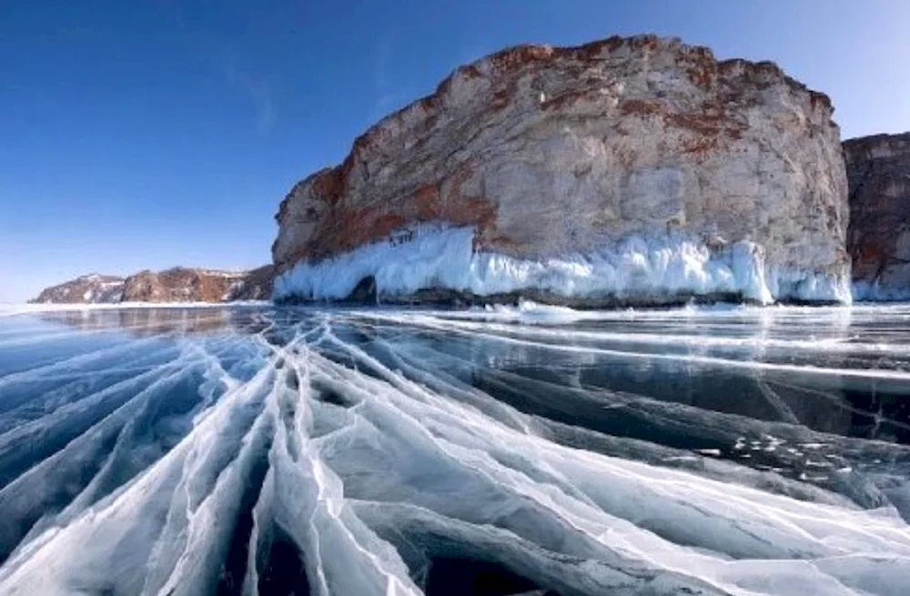 Lake Baikal winter