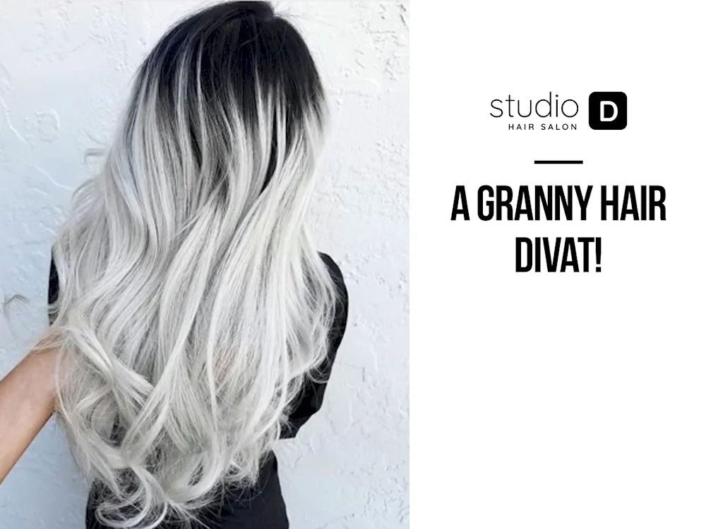 Ombre balayage ashy