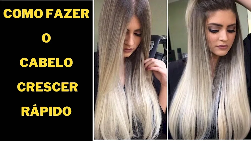 Ombré balayage ashy