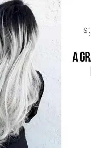 Ombré balayage ashy