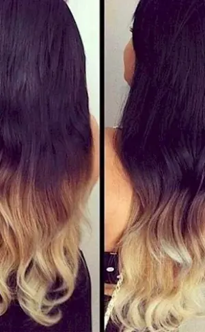 ombré roots dark bottom light