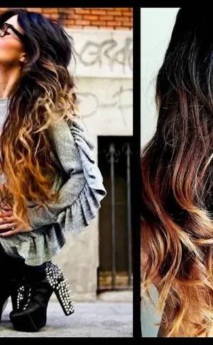 Ombre on black hair