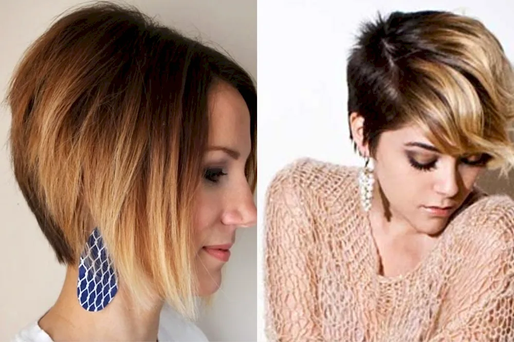 Ombré to short hair