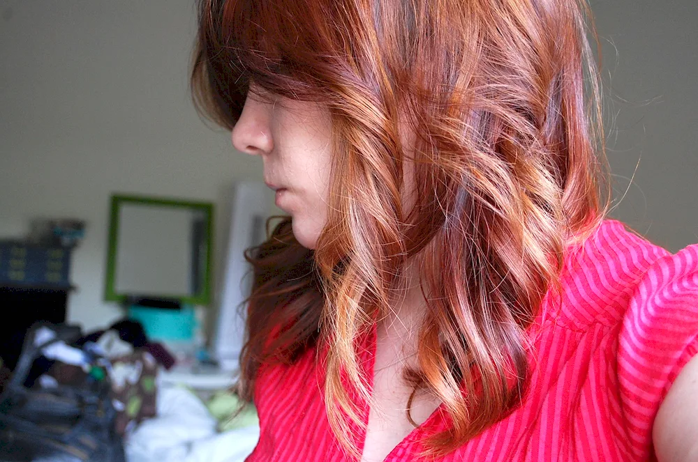 Ombré on red hair