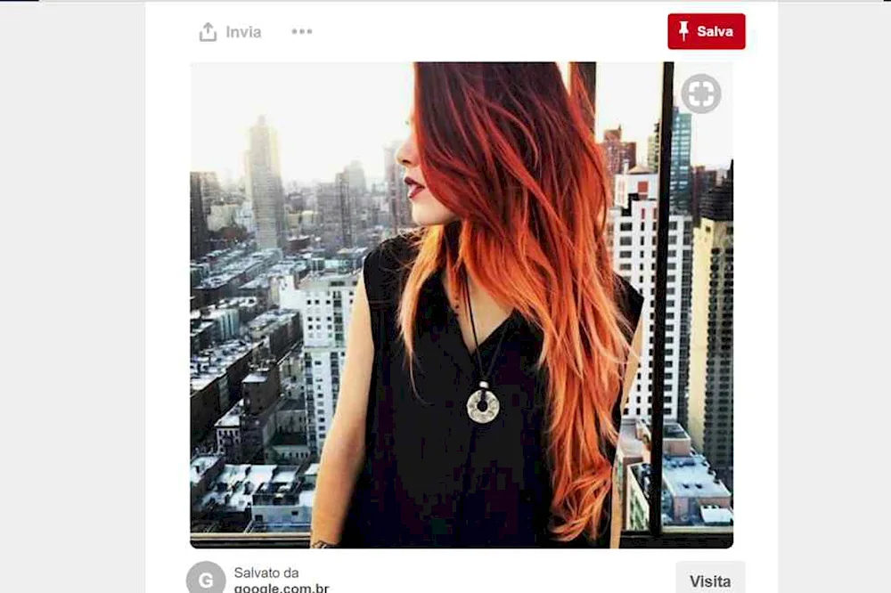 Ombré on red hair