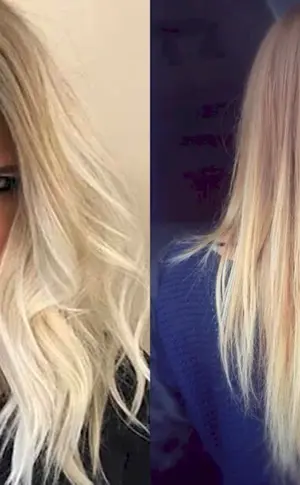 Ombré in blonde shades