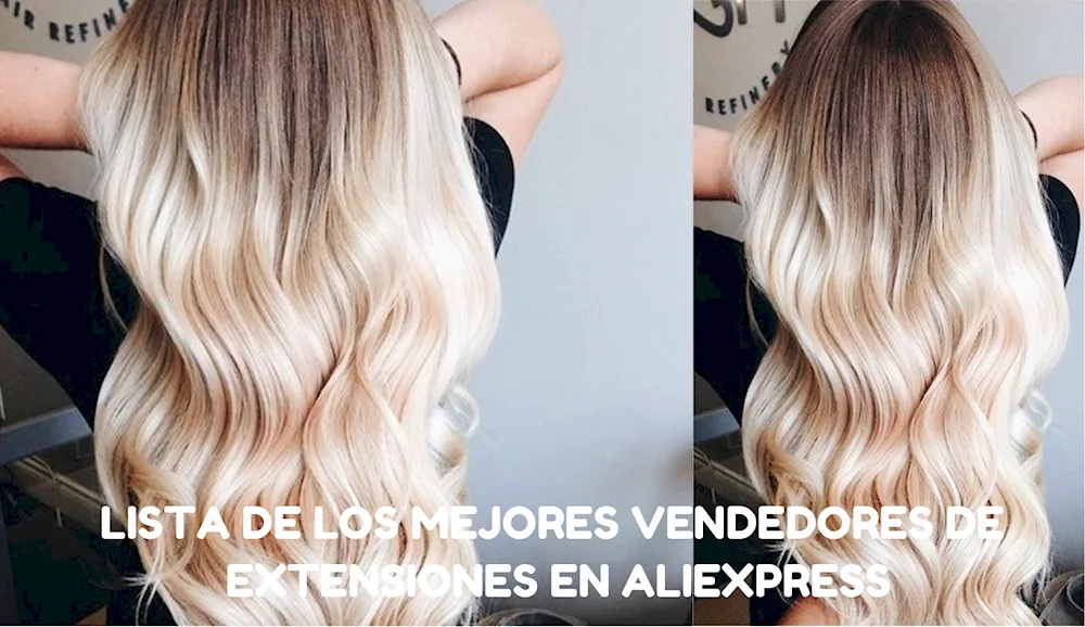 Ombre for hair. pearl blond