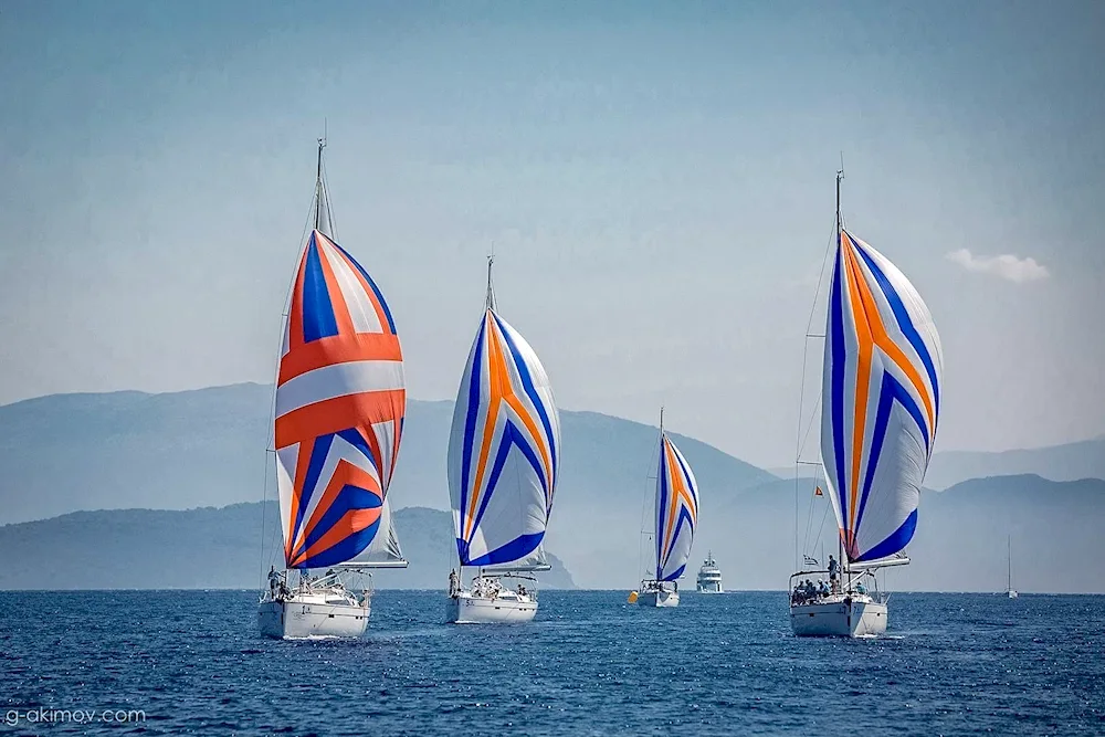 Onega sailing regatta of cruising yachts