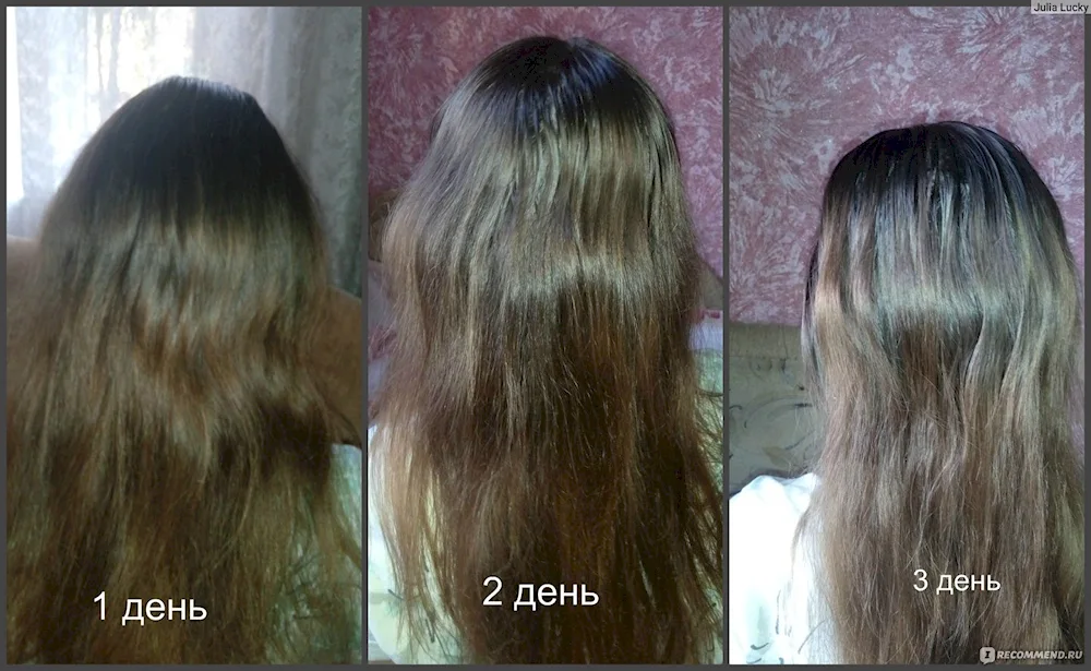 Lightened hair