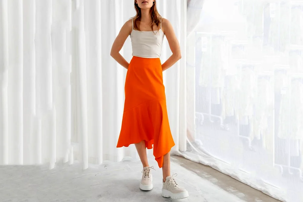 Orange skirt