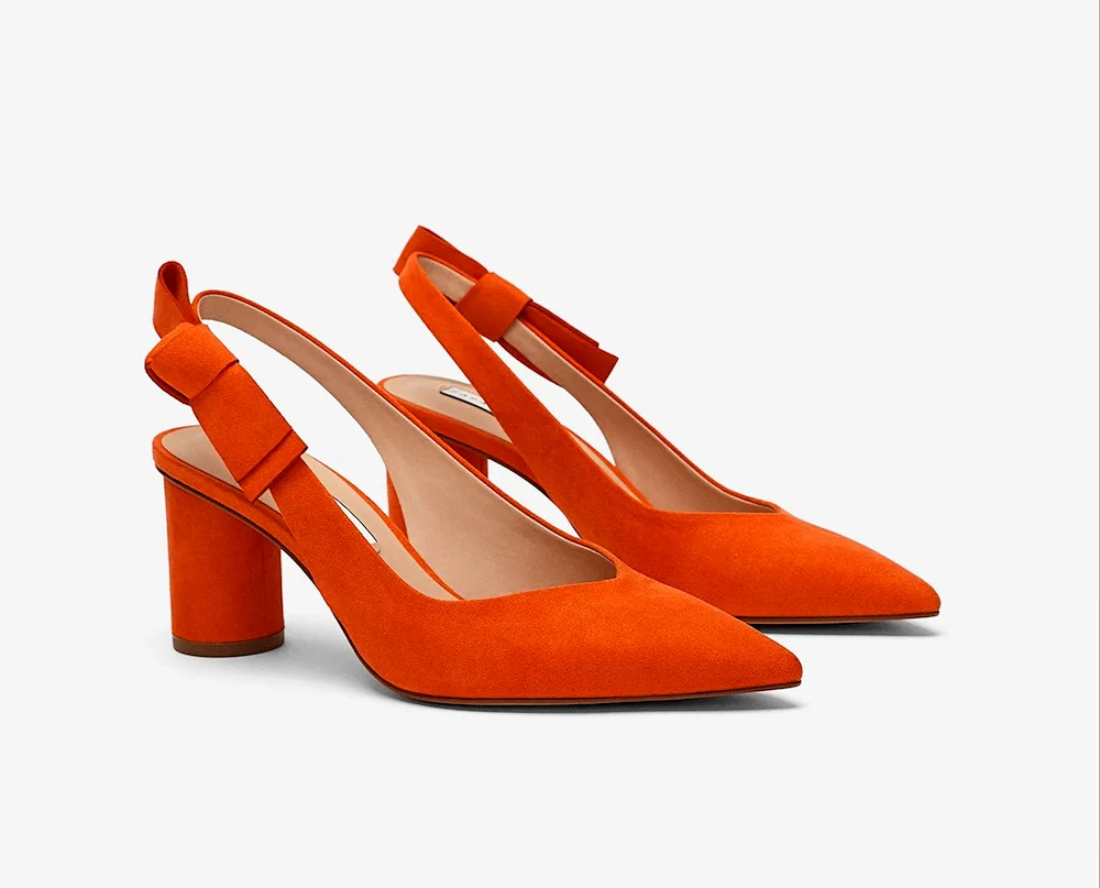 Orange shoes