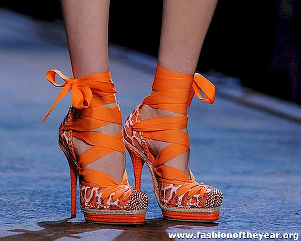 Hogl orange loafers