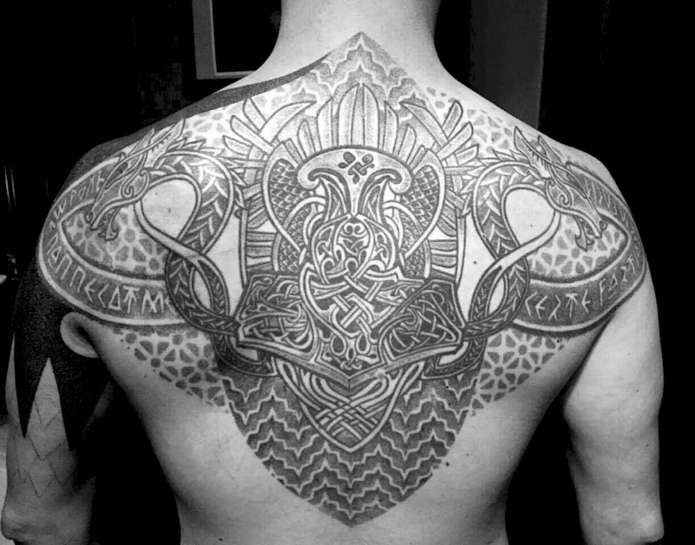 Ornamental tattoo Scandinavia