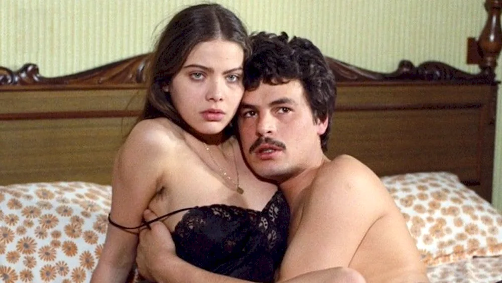 Ornella Muti in a swimsuit. youth in a swimsuit