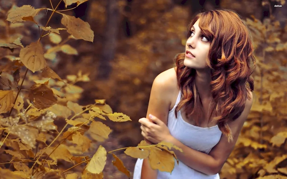 Autumn girl photo shoot