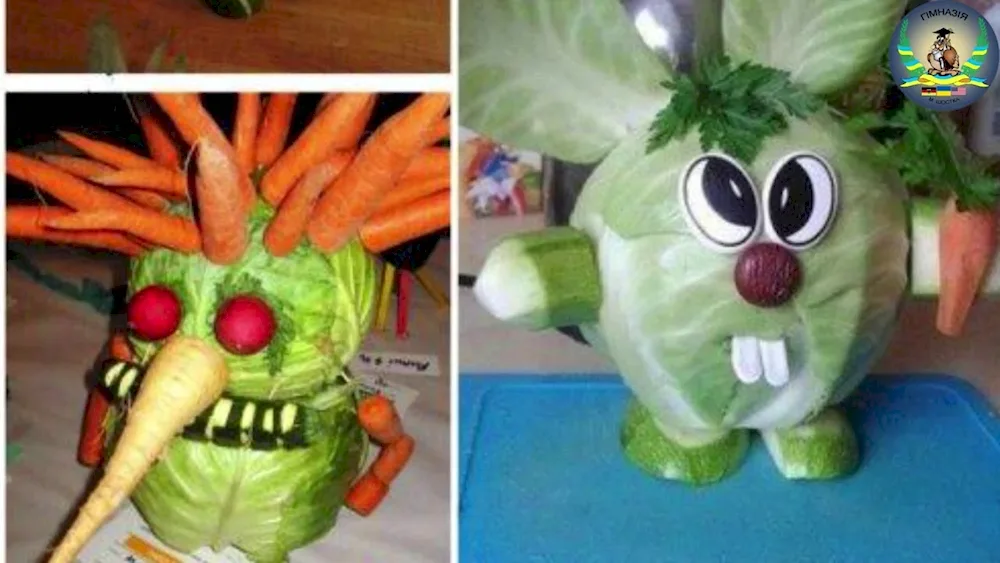 Autumn vegetable crafts