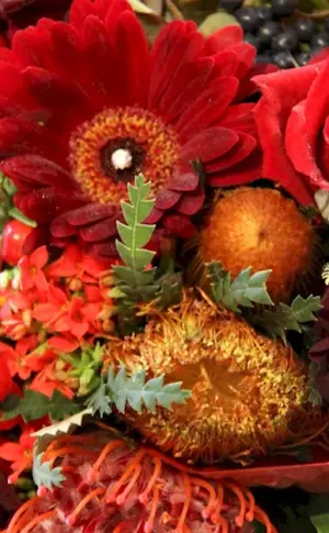 Autumn flower bouquet