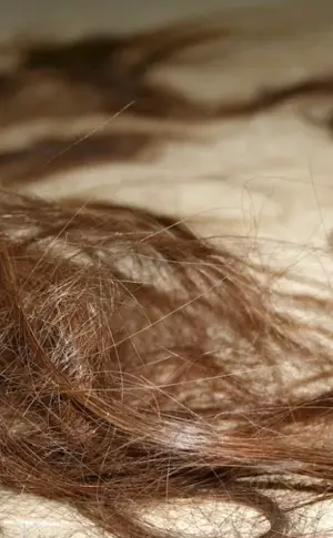 Cut hair on the floor