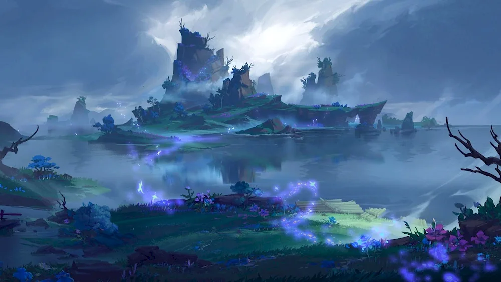Genshin landscapes