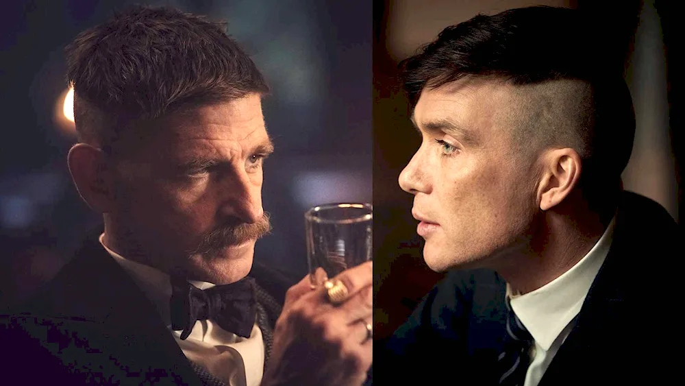 Sharp visors Arthur Shelby haircut