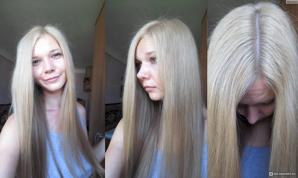 Hair after highlighting