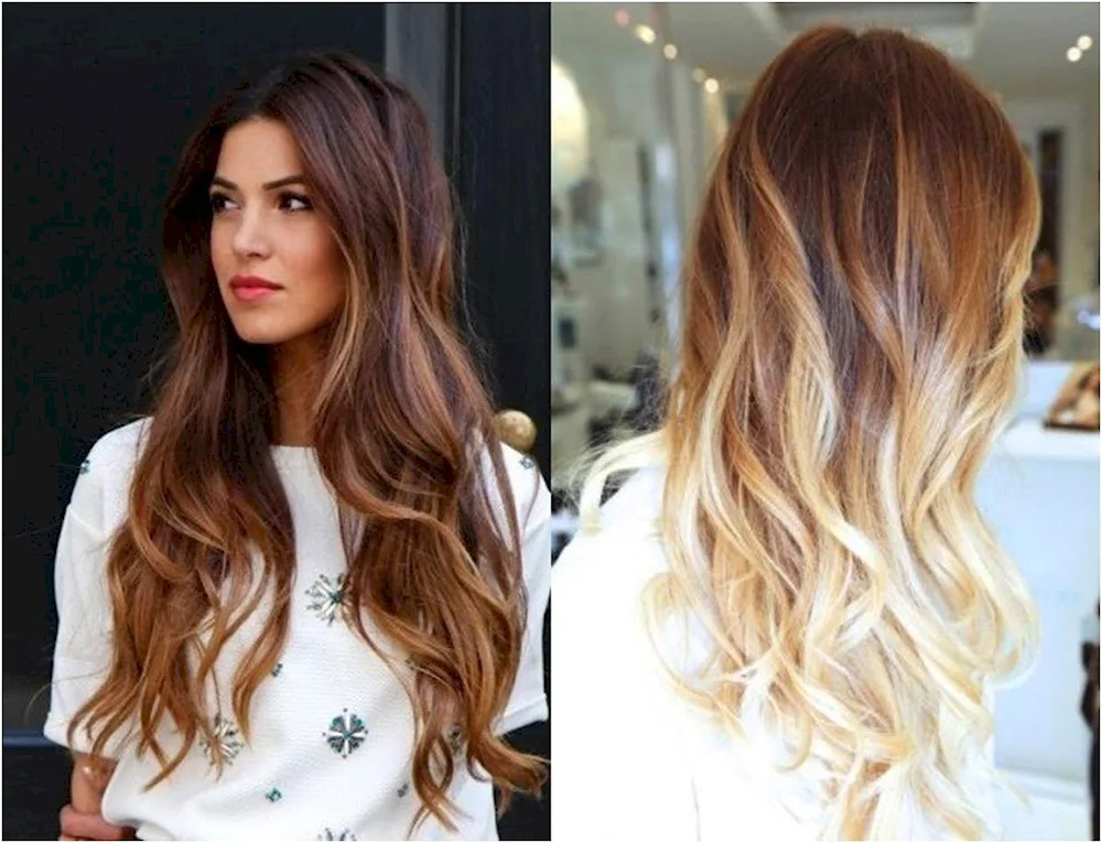 Ombre. two-tone colouring