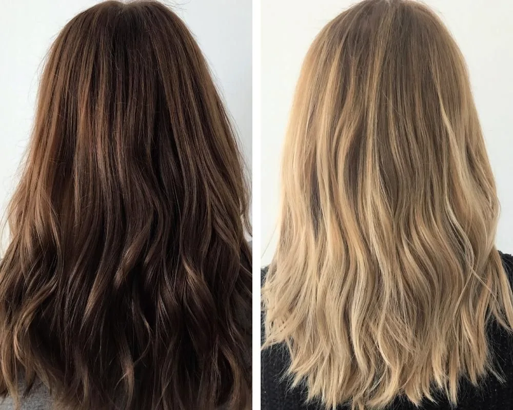 Brightening hair