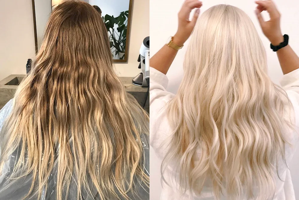 Blonde hair