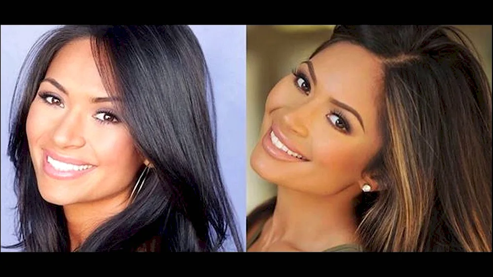 Lightened brunettes