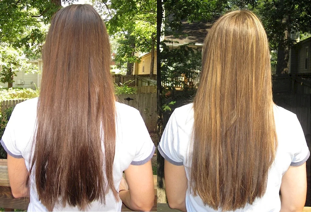 Bleach hair with lemon