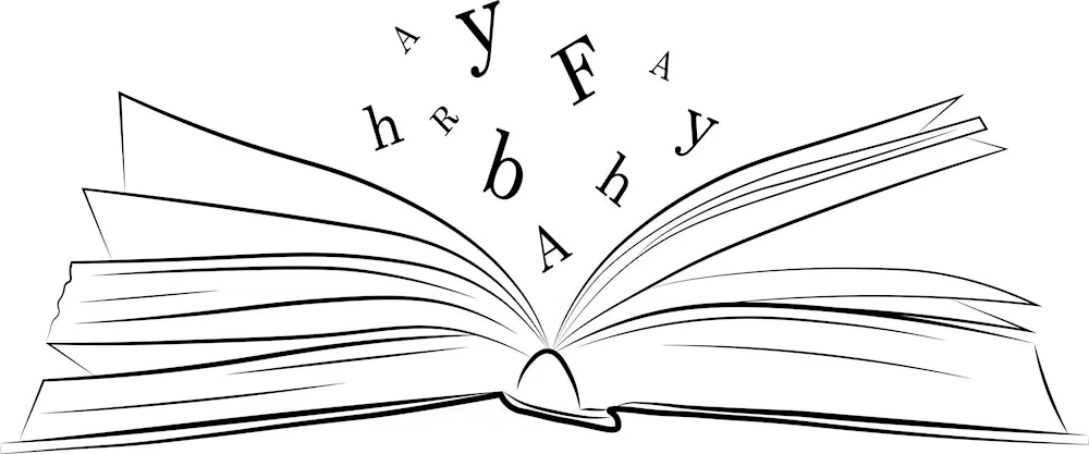 Books on a shelf