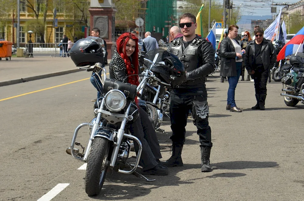 Biker stitches