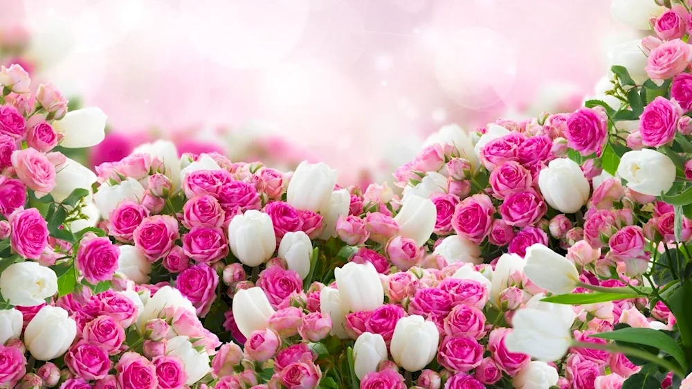 Background with flowers