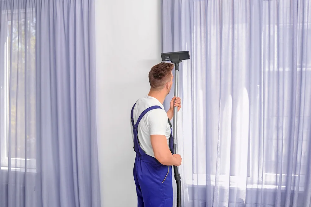 Steam the curtains