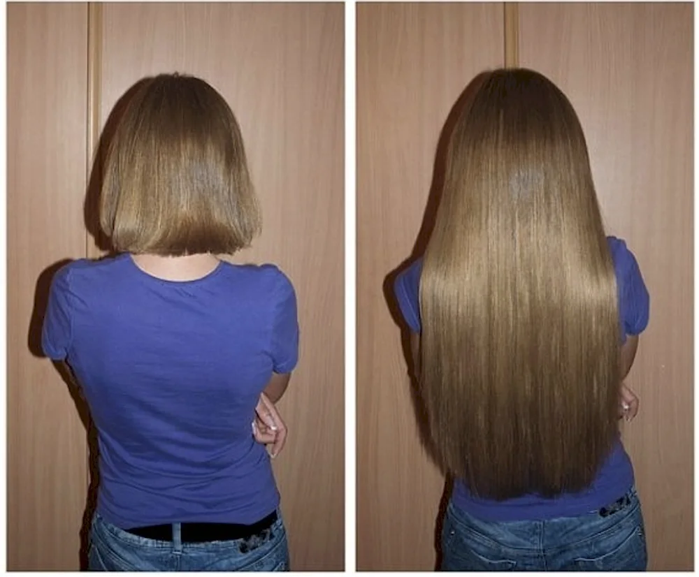 Growing Hair Before and After Haircut