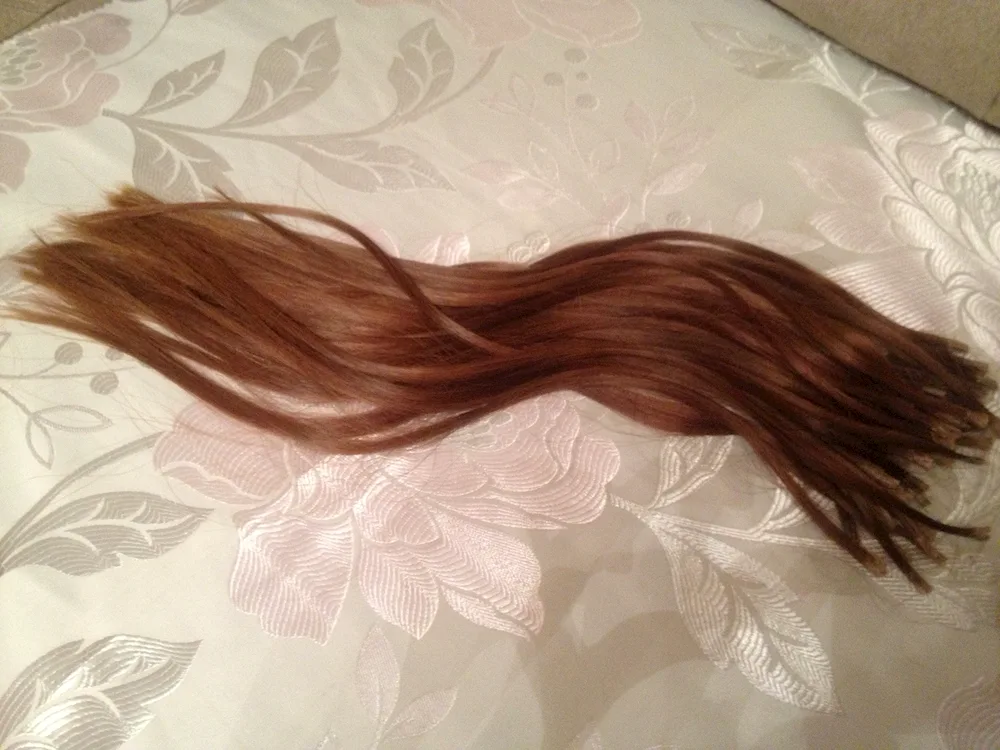 Cropped hair on the floor